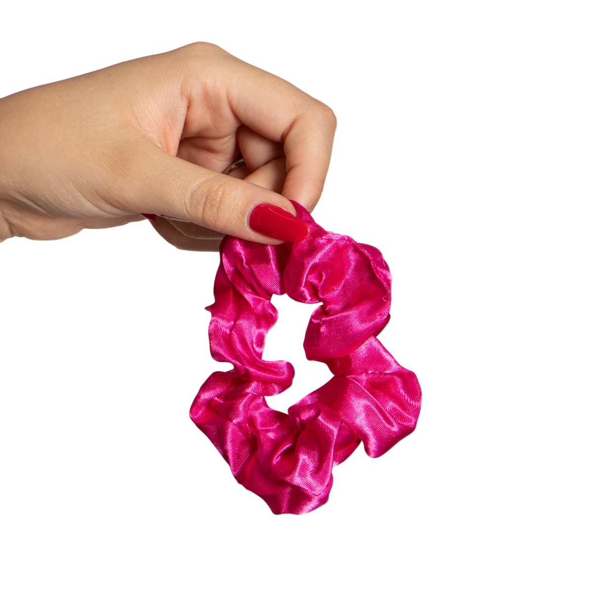 Scrunchies de satin para el cabello
