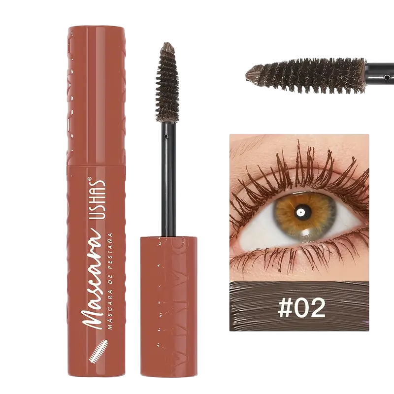 Mascara de pestañas 3D marrón USHAS