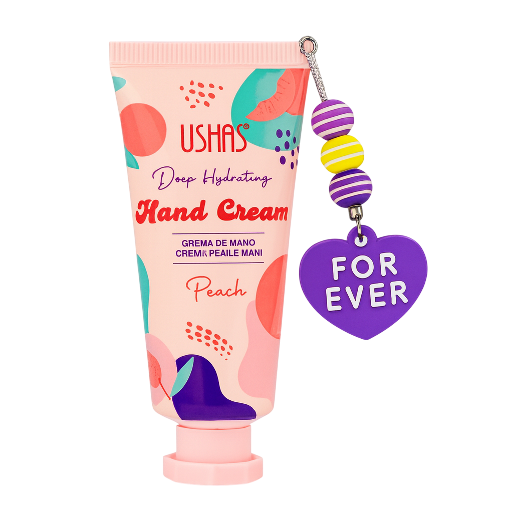 Crema de manos de durazno con llavero USHAS