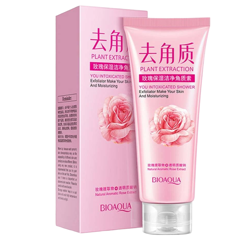 Exfoliante facial y corporal de rosas BIOAQUA