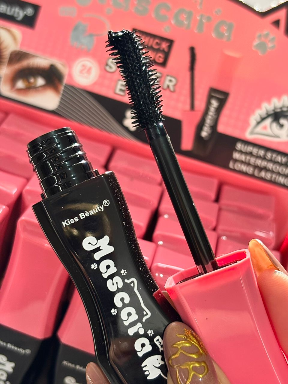 Mascara de pestañas super eye KISS BEAUTY