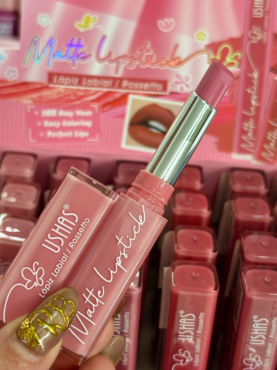 Lapiz labial matte rosetto USHAS