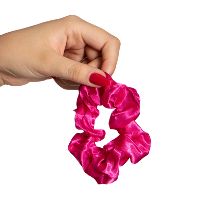 Scrunchies de satin para el cabello