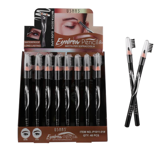 Lápiz de ojos negro con cepillo USHAS