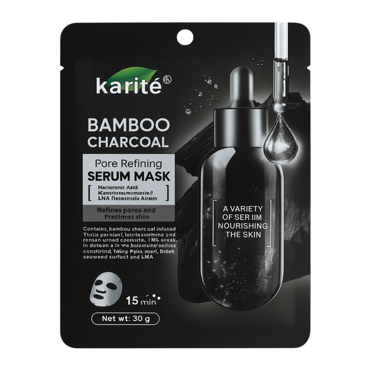 Mascarilla en velo bamboo charcoal KARITE